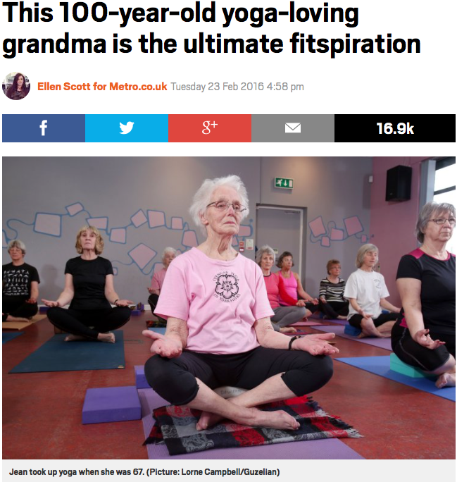 100 year old yogi