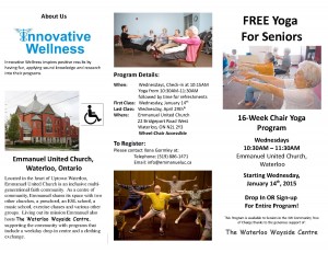 2015 Seniors Chair Yoga Spring 2015